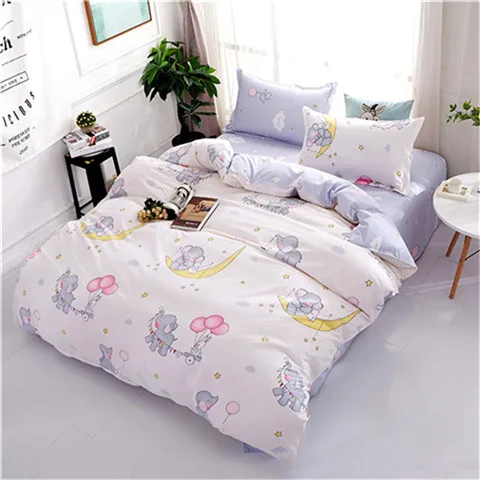 style15 Милые розовые полосы простыни Фламинго постельного белья для взрослых queen King Размеры свежих растений пододеяльник наволочка для девочек/ взрослых - Цвет: style15