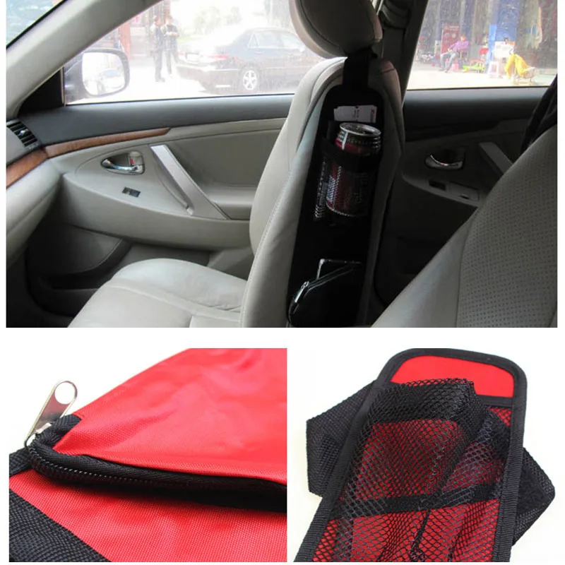 Автомобильное сидение Боковая Сумка для хранения держатель стакана органайзер