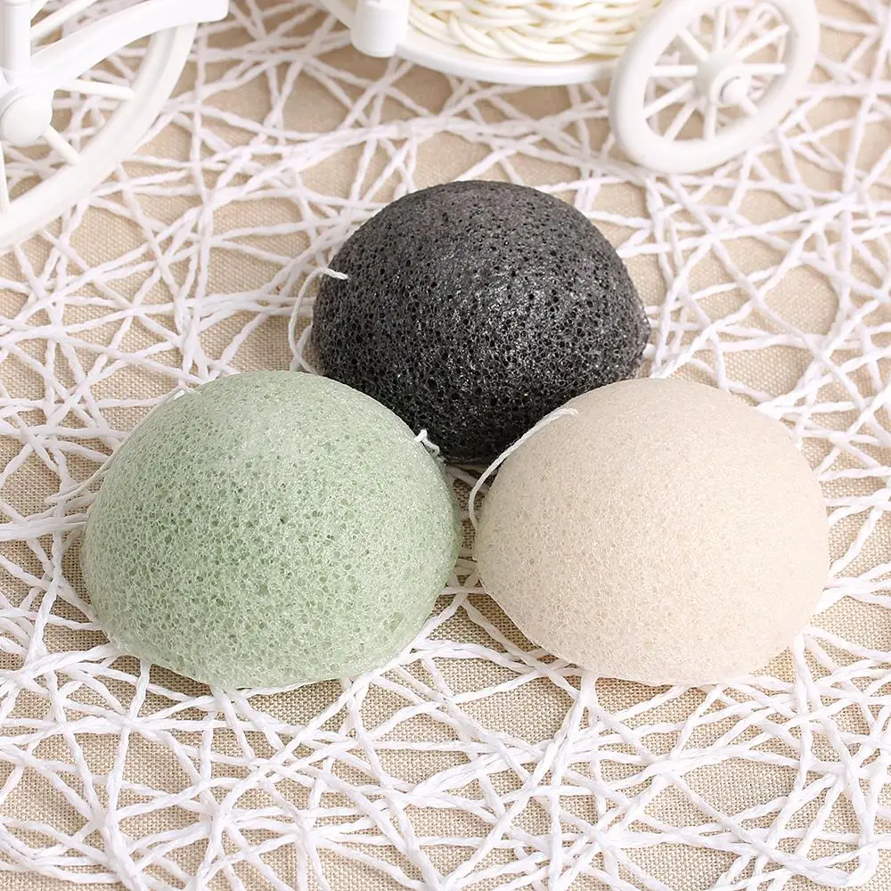 Natural Konjac Konnyaku Facial Cosmetic Puff Face Powder Cleanse Washing Exfoliator Cleansing Makeup Sponge Random Color |