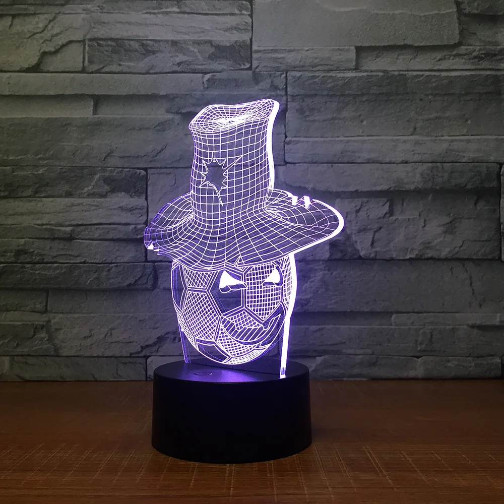 Новый подарок на Хэллоуин 3D Улыбка футбол одежная соломенная шляпа