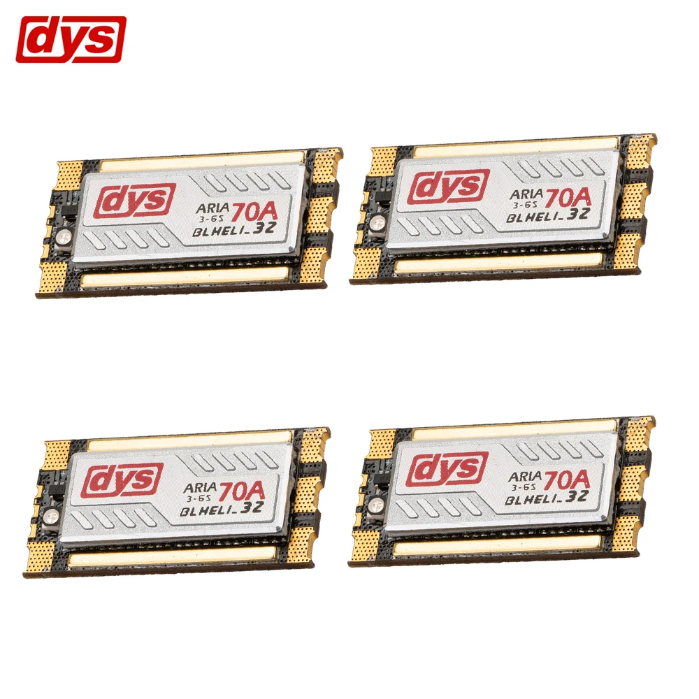 1/2/4 шт. DYS Aria blheli _ 32 бит 3 6S 70A бесщеточный ESC Dshot1200 готовый Датчик тока для FPV