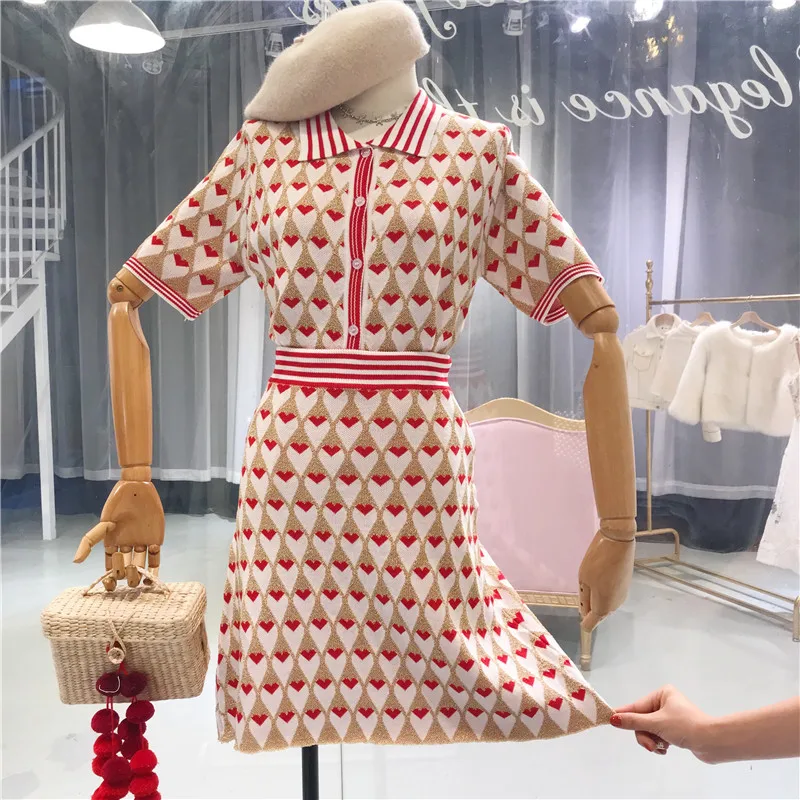 Amolapha, Женский вязаный свитер, рубашки+ юбки, костюмы, однобортный, короткий рукав, отложной воротник, женский, женский, вязаный костюм, набор