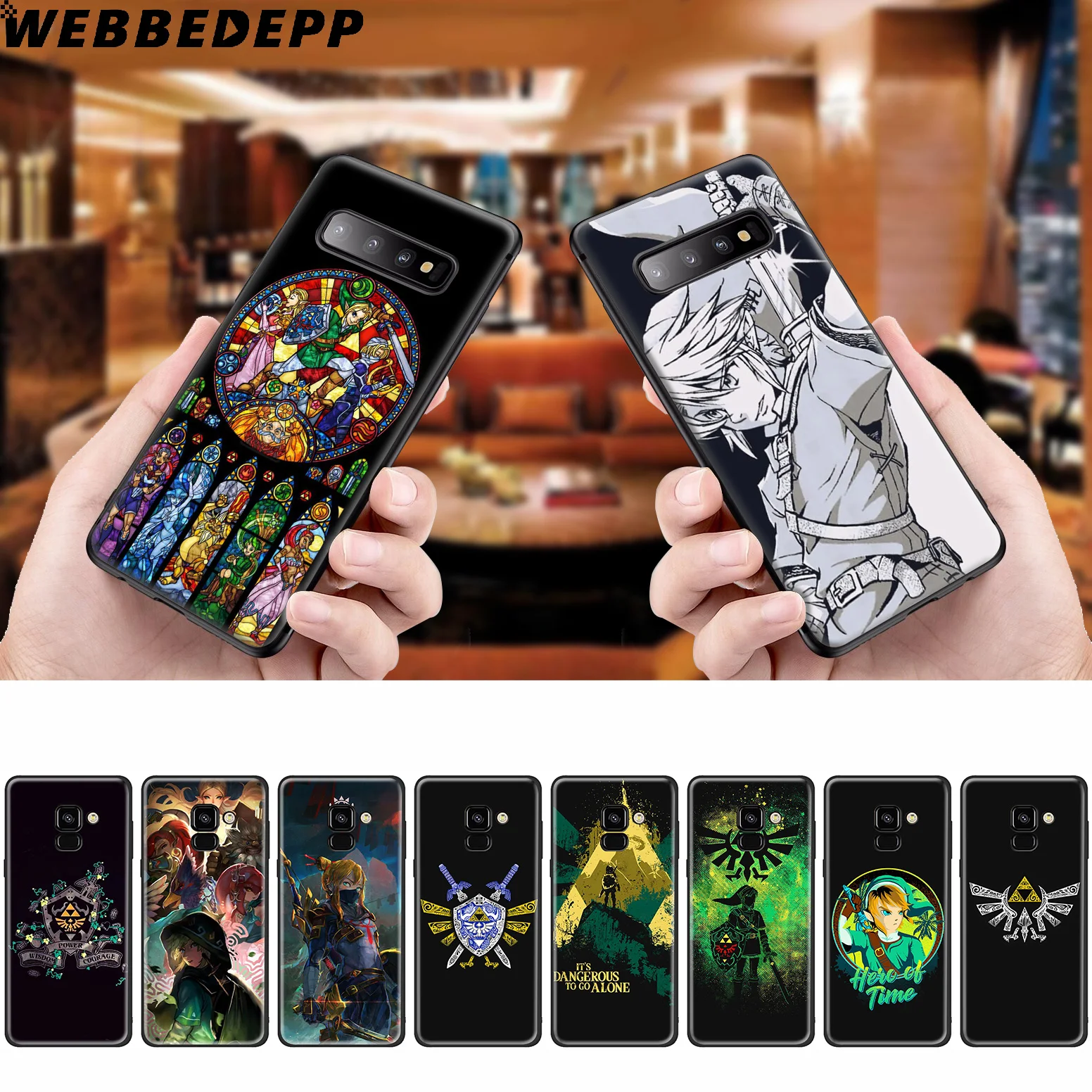 WEBBEDEPP Legends Of Zelda Silicone Case for Samsung Galaxy A3 A5 A6 A7 A8 A9 A10 A20 A30 A40 A50 A70 M10 M20 M30 |