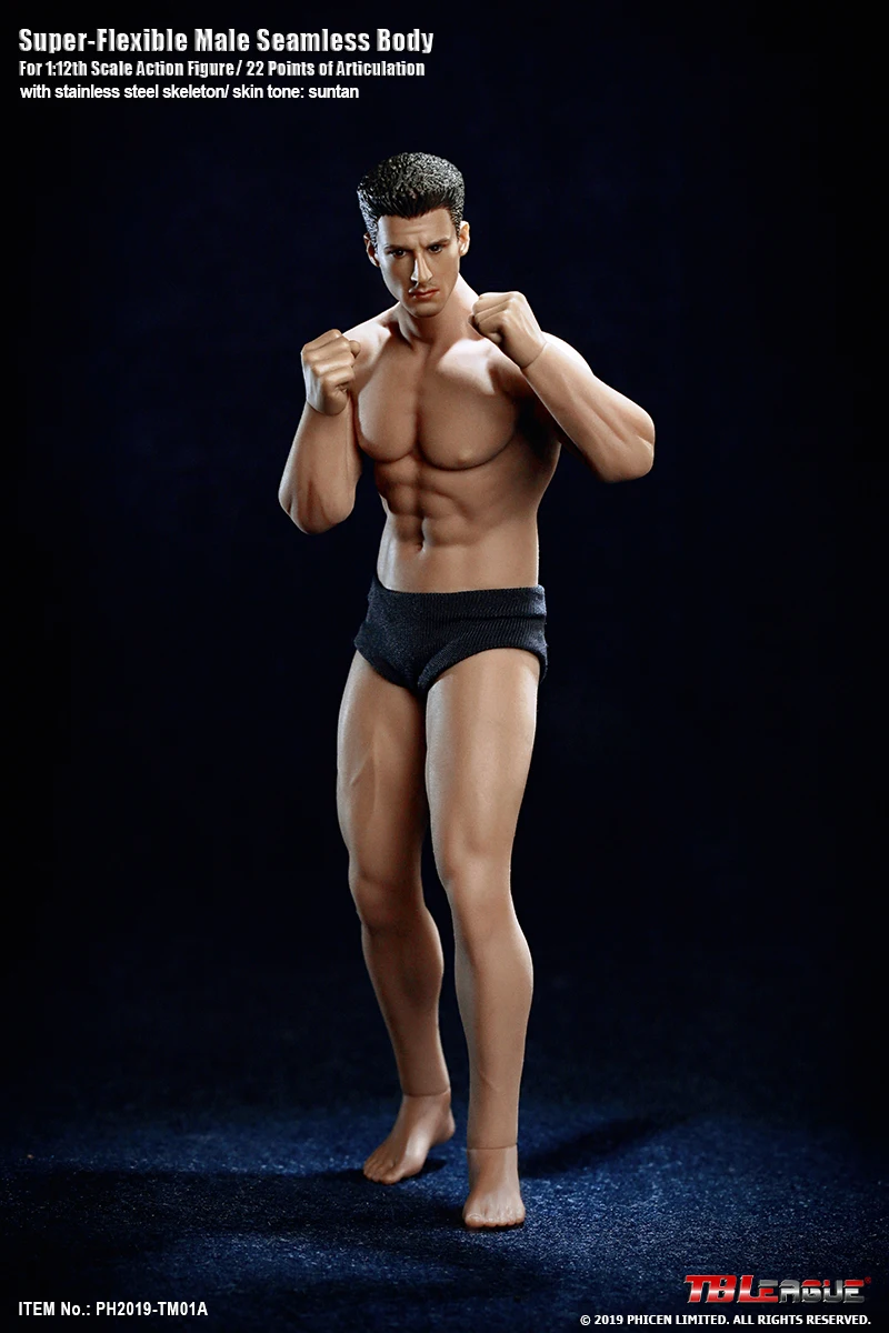 TBLeague TM01A/TM02A Phicen мужское бесшовное мышечное тело с фигуркой головы 1/12|body 1/6|1/6 bodybody