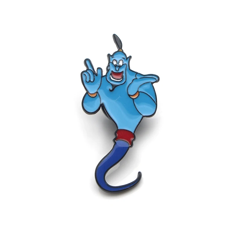 DMLSKY Aladdin and the magic lam, брошь, Мультяшные эмалированные булавки для женщин и мужчин, булавки для рюкзака, персональная детская булавка, очаровательное ювелирное изделие M3313