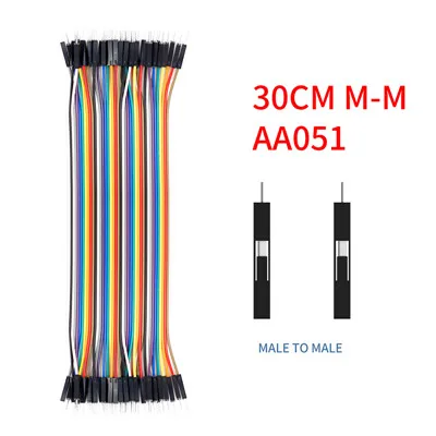 30CM M-M 40PIN 10 см 20 см 30 см Dupont линия мужчин и женщин Перемычка Dupont провод кабель для arduino DIY KIT - Цвет: 30CM M-M