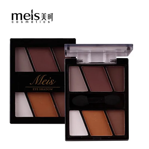 matte-6 MEIS брендовые тени для век профессиональный макияж 6 цветов матовые тени для век Палитра теней для век MS0603 - Цвет: matte-6
