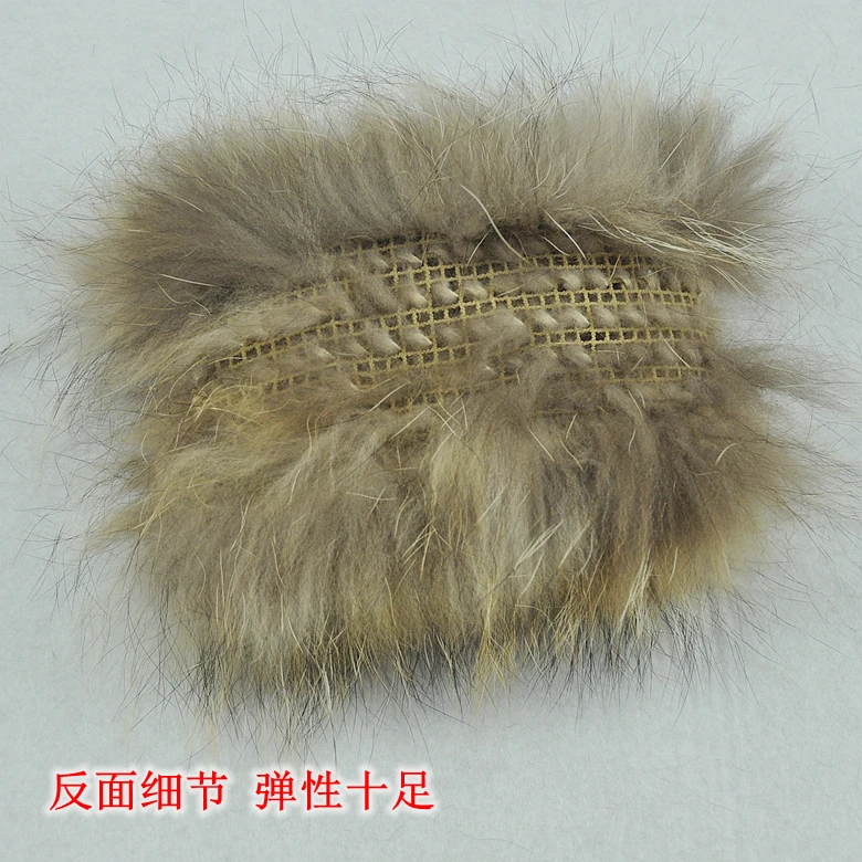 

2017 Raccoon Mao hat collars women's muffler scarf fox fur knitted scarf wigs