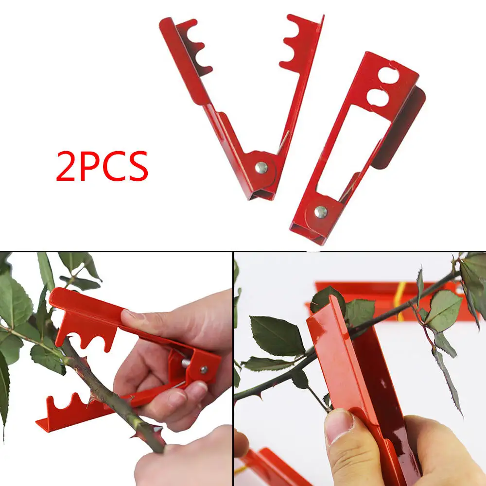 DIY режущий инструмент Садовый цветок 2 шт. Красная Металлическая роза шип для