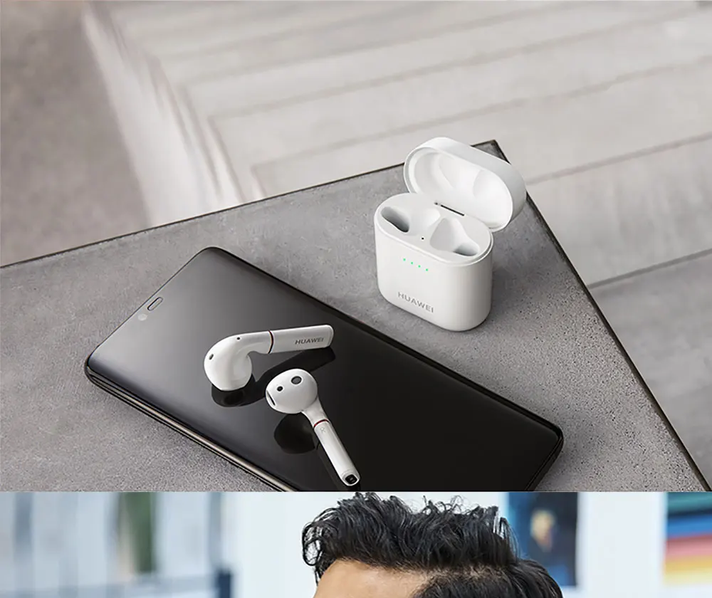 Huawei Freebuds 2 Pro Беспроводные Наушники Hi-Fi Tap control Беспроводная зарядка Bluetooth 5,0 с микрофоном Музыка сенсорный водонепроницаемый гарнитура