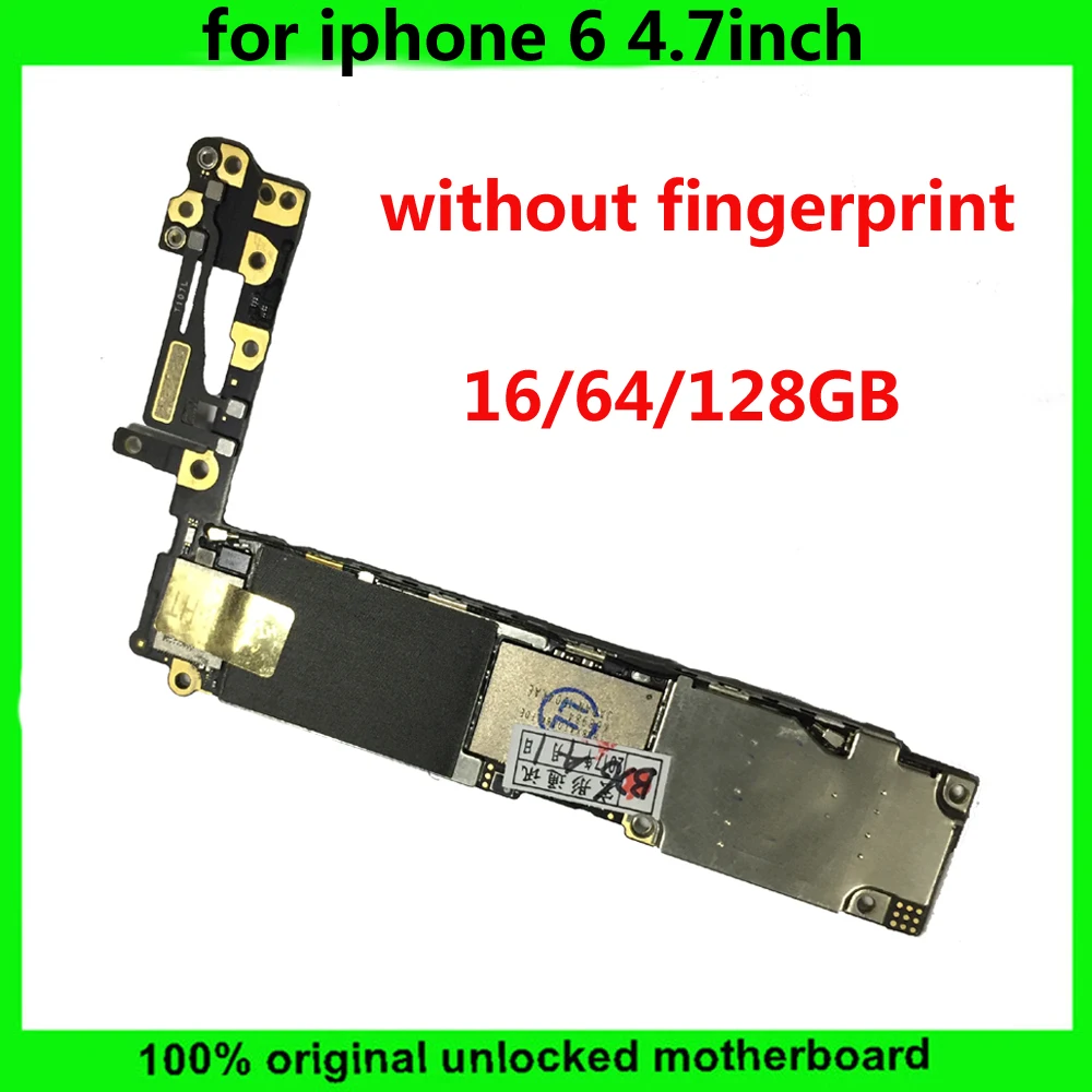 

16GB 64GB 128GB Original Motherboard For IPhone 6 Logic Board Unlocked Without Touch ID 100% Good Working main board for iphone6