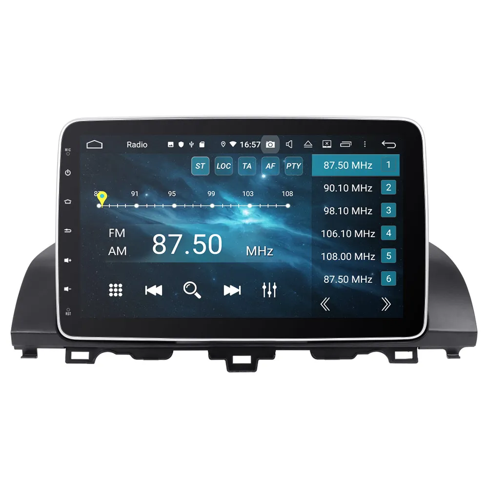 Автомагнитола Tesla 10 1 дюйма для Honda Accord десятое 2018 2019 GPS навигация Магнитола