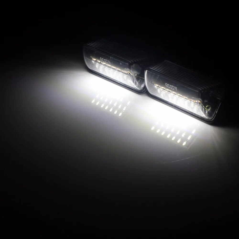 2x светодиодный SMD номерной светильник ANGRONG ксеноновый белый Canbus для Peugeot +