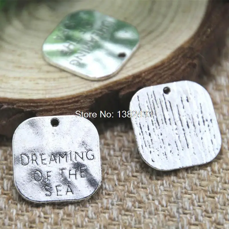 

12pcs dreaming of the sea Charms silver tone sea charm connectors 20x19mm