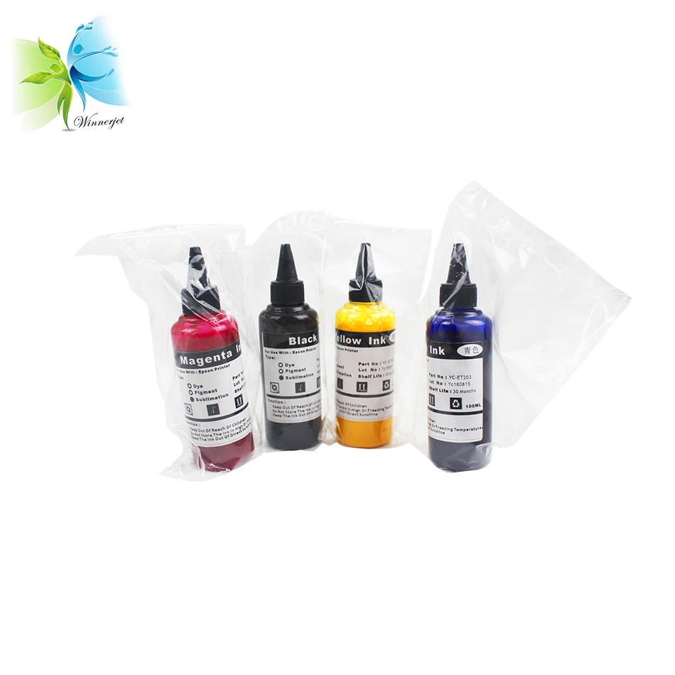 Чернила для принтера Epson L110 200 210 300 350 355 550 555 800 L WINNERJET 10 комплектов | Компьютеры и