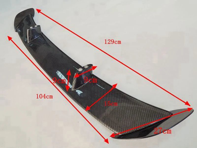 Универсальный задний спойлер для крыла из углеродного волокна 51 &quot993 996 997 986 987 911