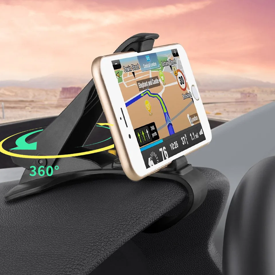 Car Dashboard Phone Holder ABS Universal Clip Fold 4.0&quot to 6.5&quot Cell GPS Navigation Display Bracket Mount Stand | Мобильные