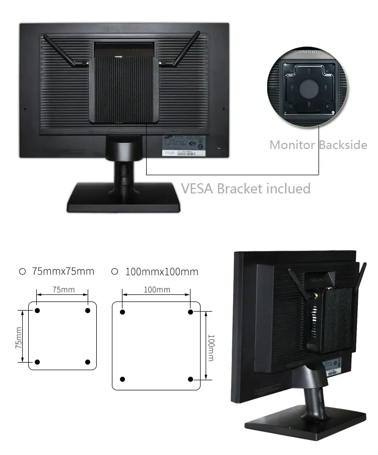 Мини компьютер Qotom Tiny Q450S с ядром до 2 6 ГГц разъем для sim карты Haswell 1 3G/4G