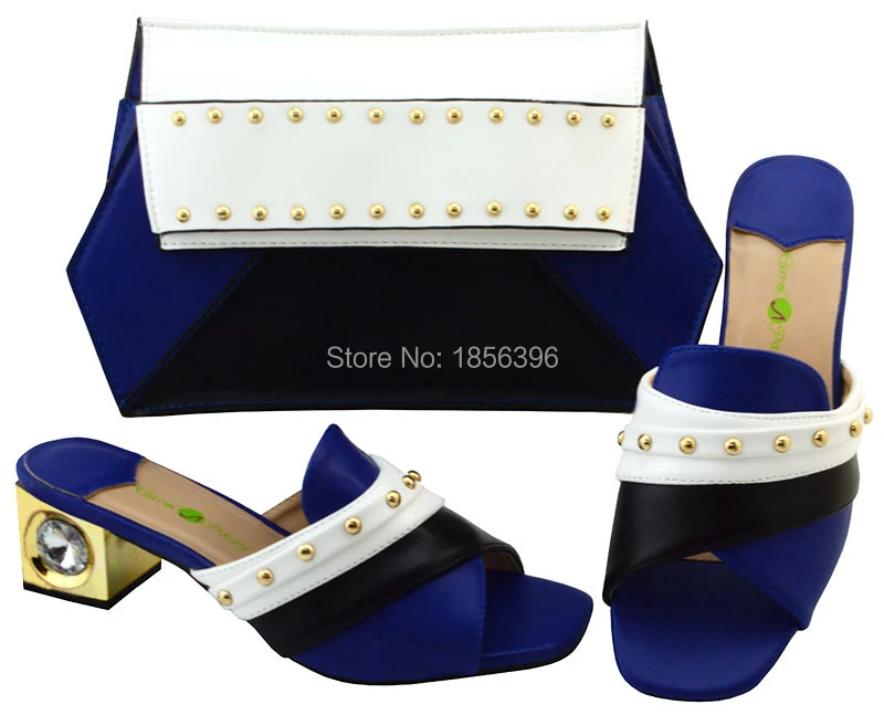 DMF771-4 good quality women shoes high heel Italian Shoes with matching Bags African and bag to match sandal | Обувь