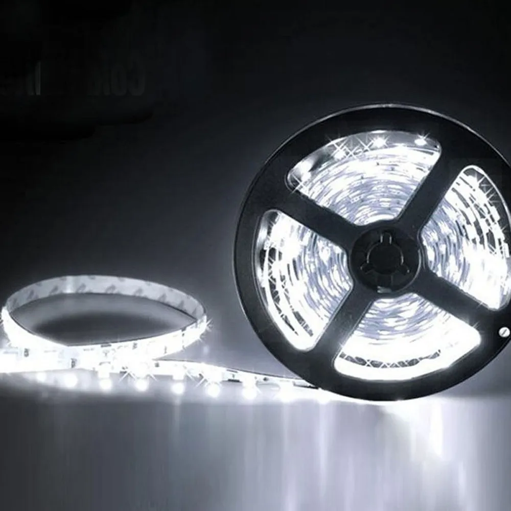 12 В 5 м SMD 3528 300LED не водонепроницаемый гибкий теплый холодный белый сказочная ленточка свет вечерние свадебные Декор