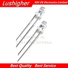 100 шт. 3 мм Светодиодные красные светоизлучающие диоды, белые, красные