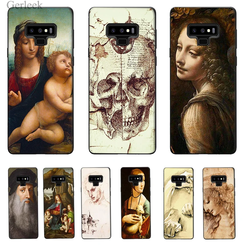 Чехол для телефона Италия Leonardo Da Vinci художественная картина Galaxy A5 A6 Plus 2017 A8 2018 Note 8