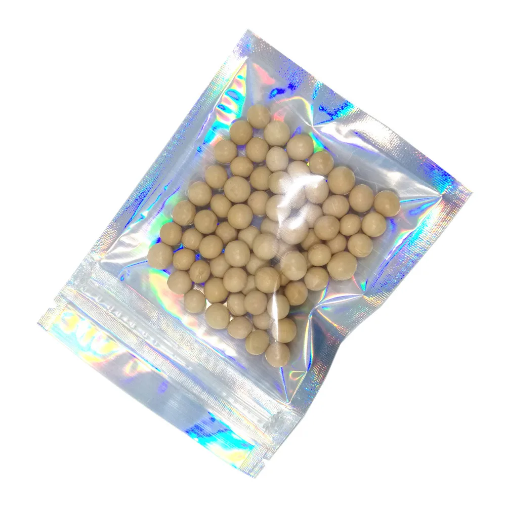 100PCS 14x20cm Clear Aluminum Foil Ziplock Package Bag Plastic Mylar Food Snack Storage Zipper Pouch for Tea Crafts Retail | Дом и сад