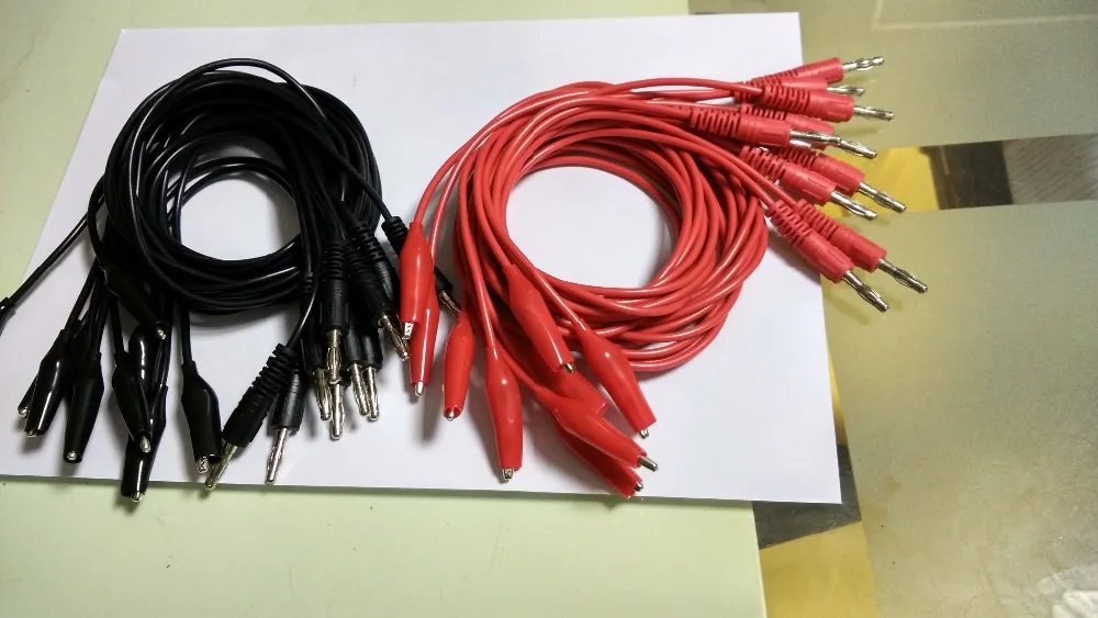 Силиконовый тестовый зонд напряжения 20 шт. хомут Кабель с разъемом типа