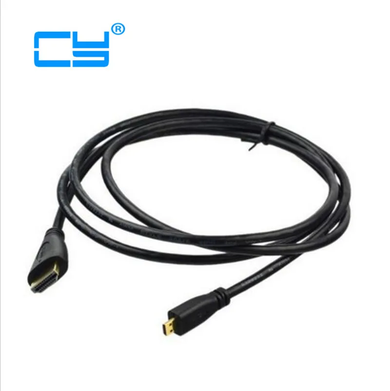Высокая Скорость 1 5 m HD Мужской к Micro мужской совместимому с HDMI конвертер шнур для