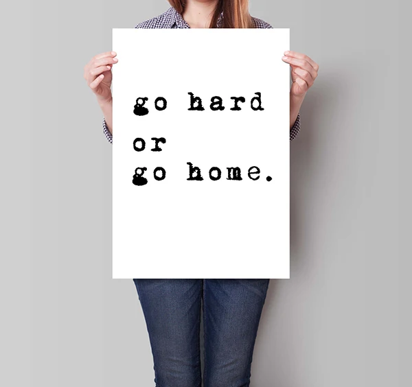 

Canvas Painting Go Hard Or Go Home Fitness Motivational Art Poster Hd Print Gym Home Decoration Wall Art Picture For Living Room