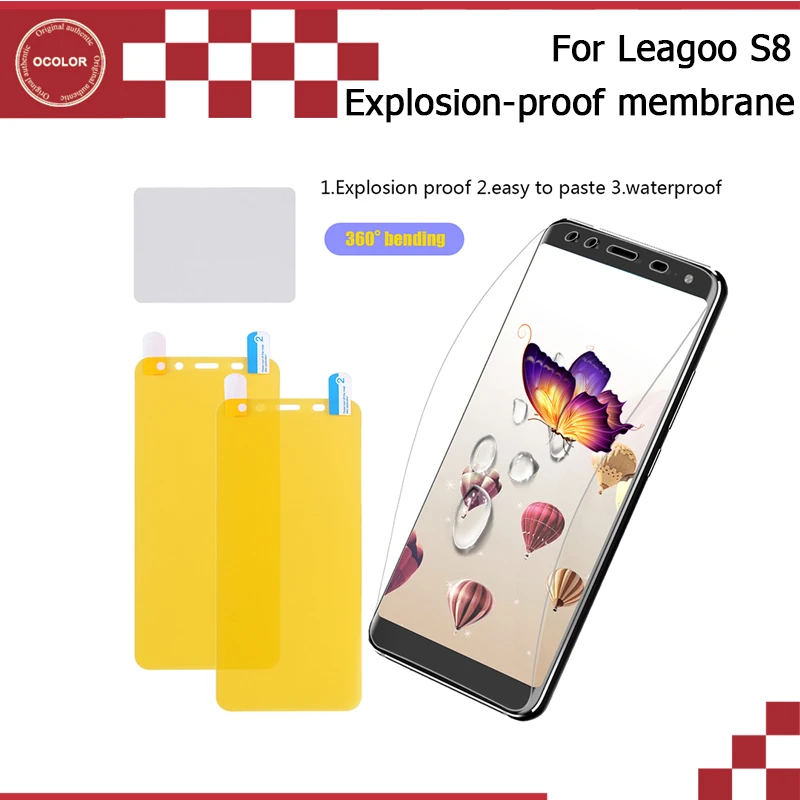 Ocolor 2 шт. для Leagoo S8 нестеклянная Взрывозащищенная защитная пленка Сверхтонкая