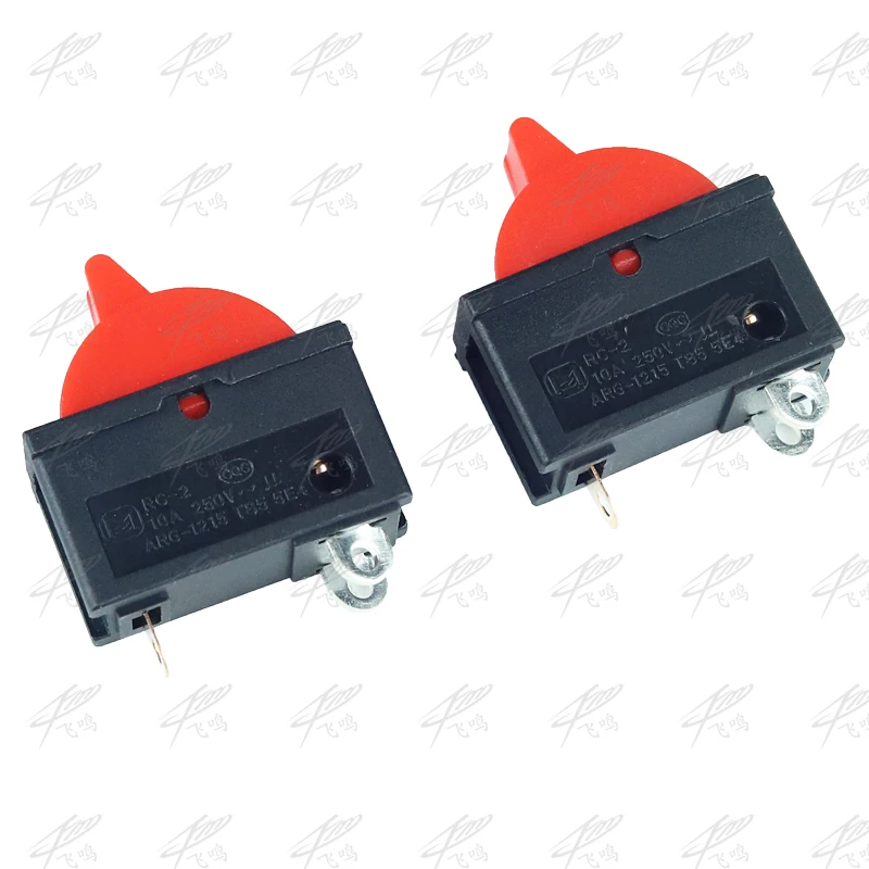 2PCS 10A 250V Black Red Wind Speed Control Button Rocker Switch 3 Positions 3Pin SPDT For Hair dryer KCD16-103 | Обустройство дома