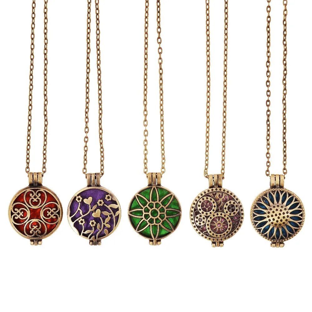 1 шт. античный бронзовый круглый винтажный аромат эфирное масло Арома диффузор