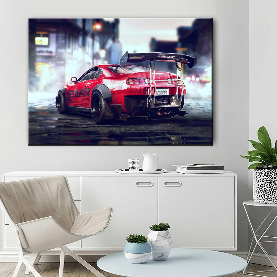 Суперпостер для автомобиля надпись выхлоп двигателя нужно скорости настенная