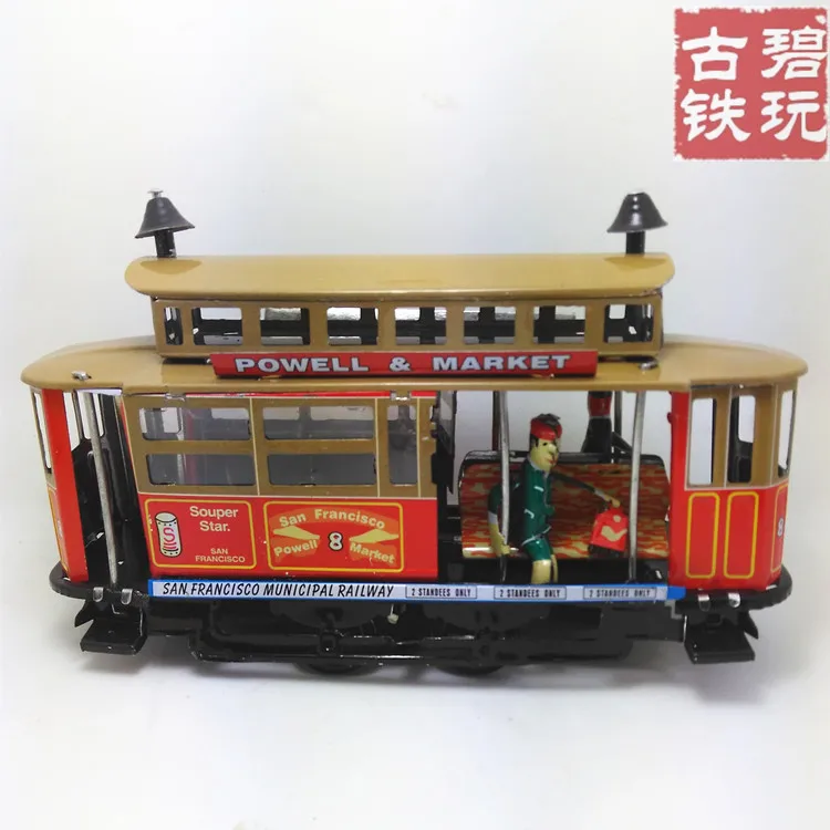 Винтажная оловянная Игрушка заводные игрушки железный металлический