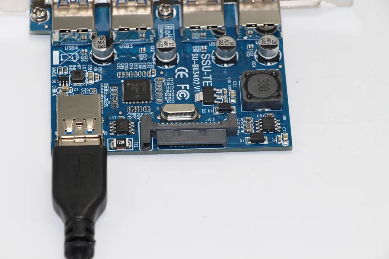 4 портовый адаптер USB 3 0 PCI E 1X к Express карта расширения с 30 см кабелем скорость 5 Гб