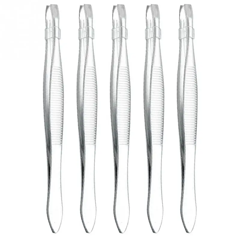 5 шт./лот пинцет для бровей из нержавеющей стали зажим удаления волос на лице