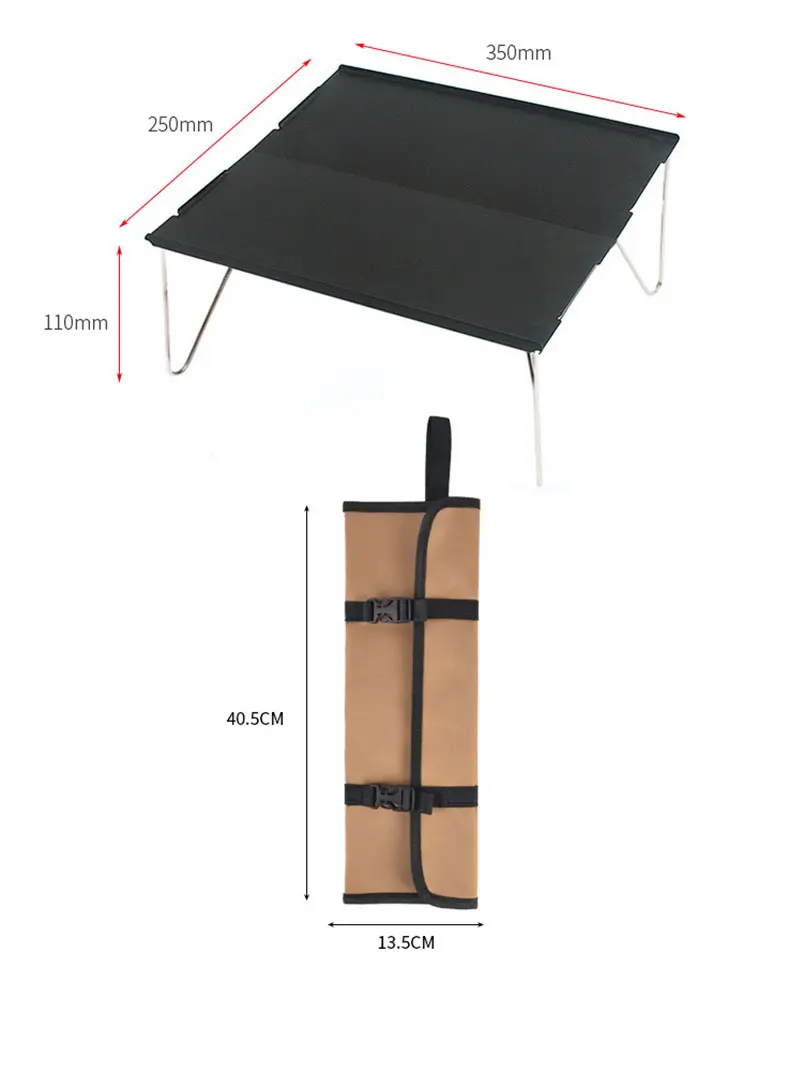Легкий Мини Портативный складной столик для пикника и пешего туризма из