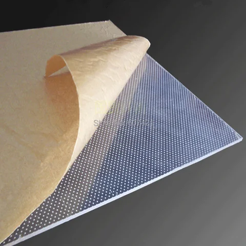 Односторонняя направляющая для лазерной гравировки, 4 мм, прозрачная акриловая пластина LGP для светодиодных фотокоробок (30x30 см)