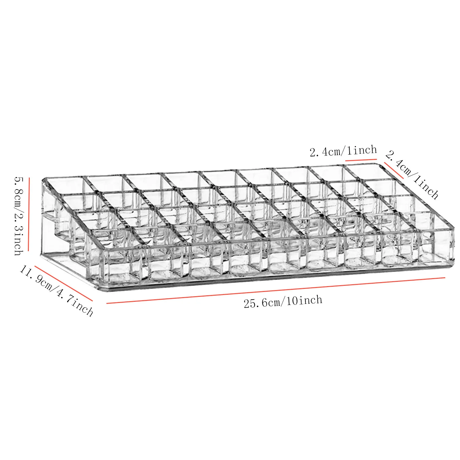 Behogar 36 отсек прозрачный акриловый Органайзер для макияжа косметический ящик