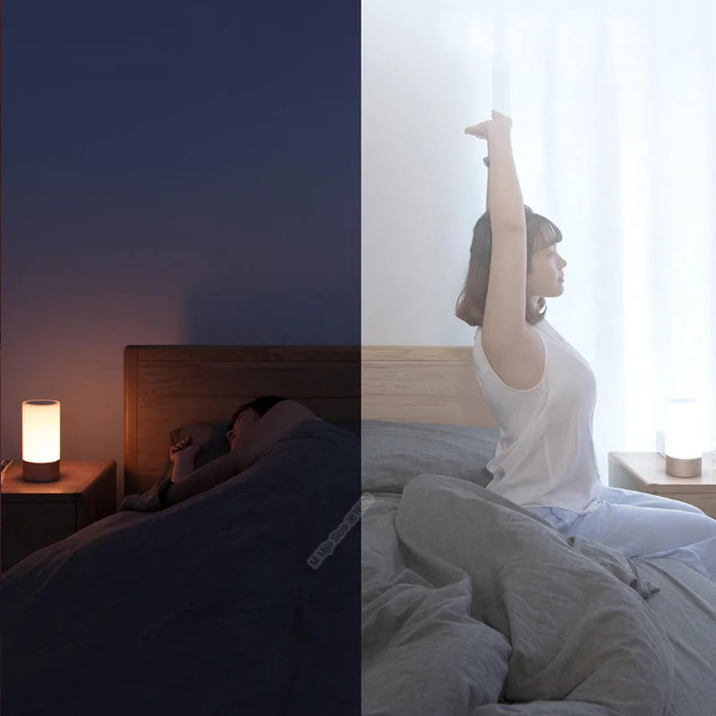 Xiao mi Bluetooth wifi Крытая кровать свет для mi jia mi home приложение умный свет прикроватная лампа 16 миллион цветов свет сенсорный контроль Горячий