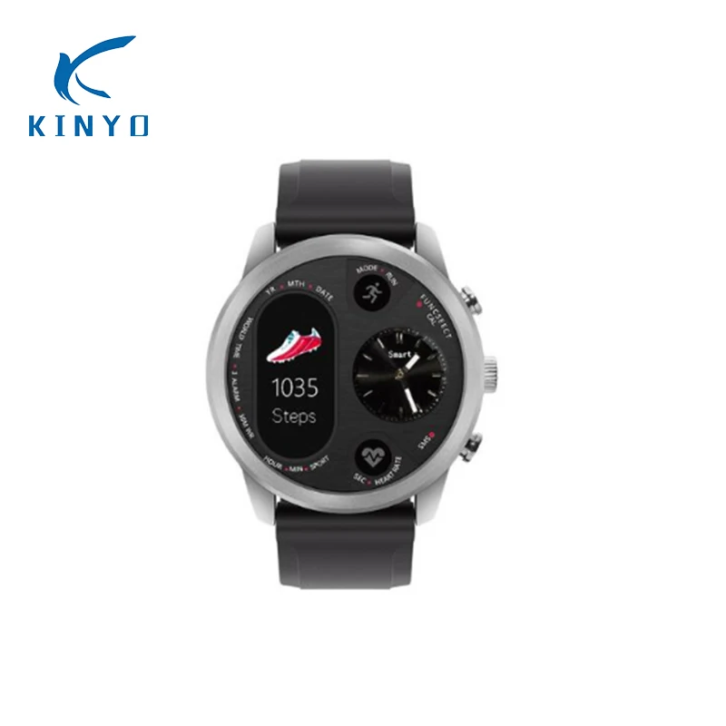Смарт-часы kinyo фитнес-браслет с кислородом фитнес-трекер спортивные мужские