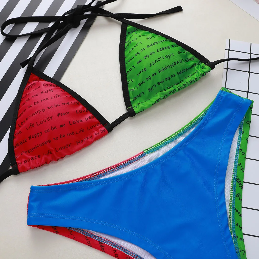 Пуш ап бикини 2019 женские бандажные Купальники бразильские Модные купальники