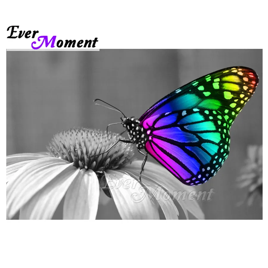 Алмазная живопись Ever Moment мозаика полностью квадратная картина стразы Бабочка