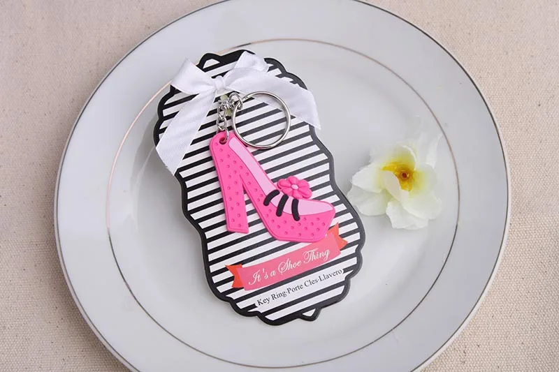 Свадебные туфли высокий каблук цепочка для ключей брелок свадебный душ пользу