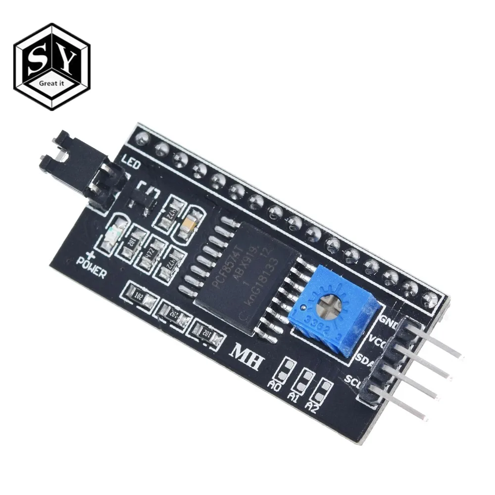 1 шт. IIC igc TWI последовательный интерфейс SPI порт платы 1602 2004 ЖК-дисплей 1602 плата адаптера ЖК-адаптер конвертер Модуль PCF8574