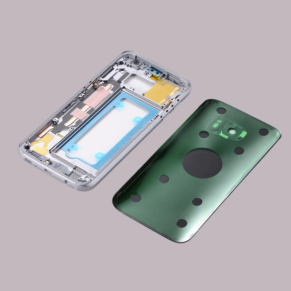 Корпус для Samsung Galaxy S7 G930 Edge G935 металлическая средняя рамка задняя крышка