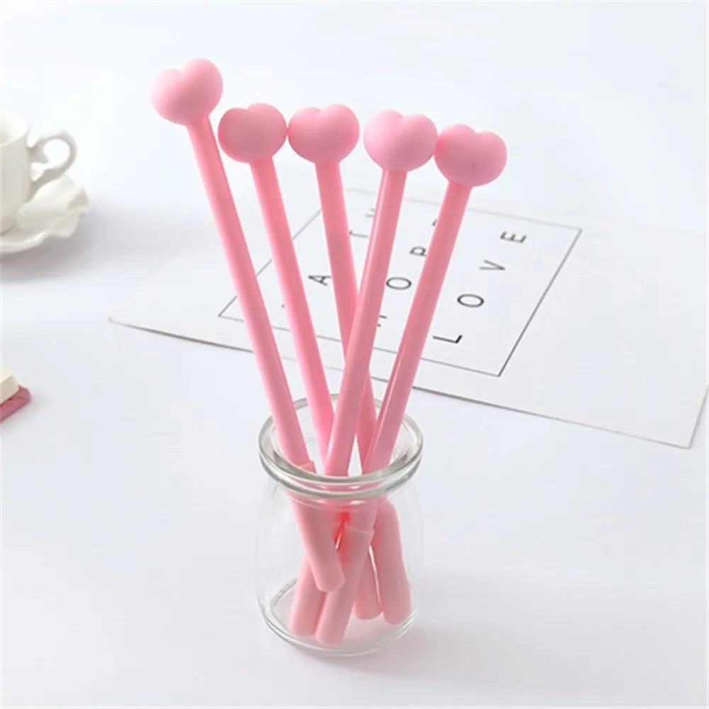 

Из мультфильма «Холодное сердце», 1 шт., креативный розовый «любящее сердце» гелевая ручка подпись ручка школьные канцелярские принадлежно...