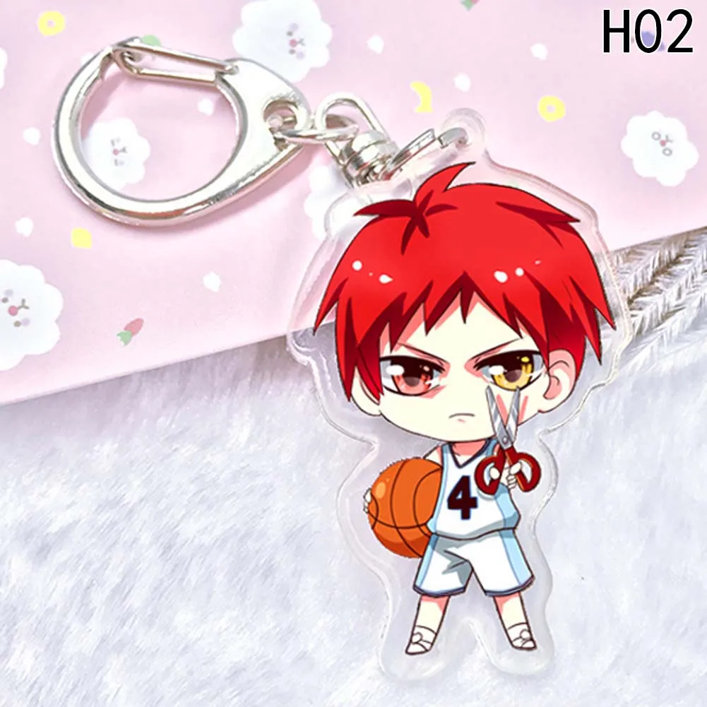 Акриловый брелок Kuroko без корзины подвеска для автомобильного ключа аксессуары