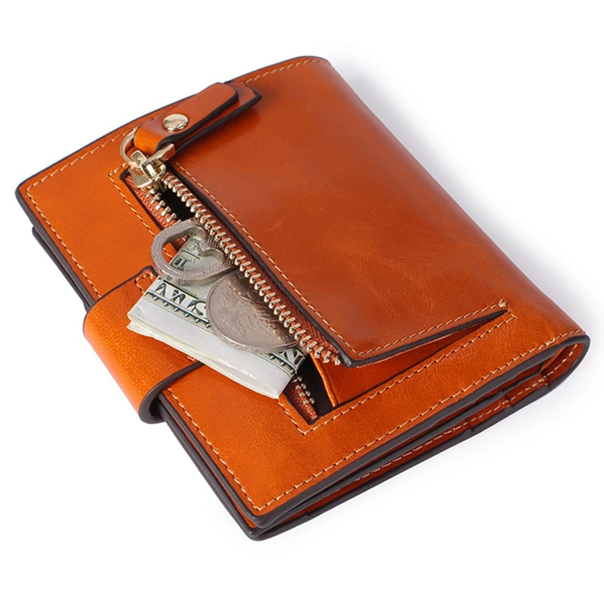 Кожаный кошелек с лазерной гравировкой Женский держатель для кредитных карт